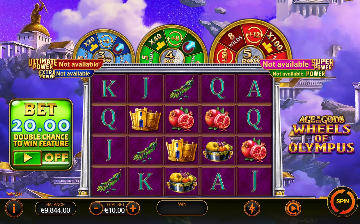 Age of the Gods Wheels of Olympus Slot